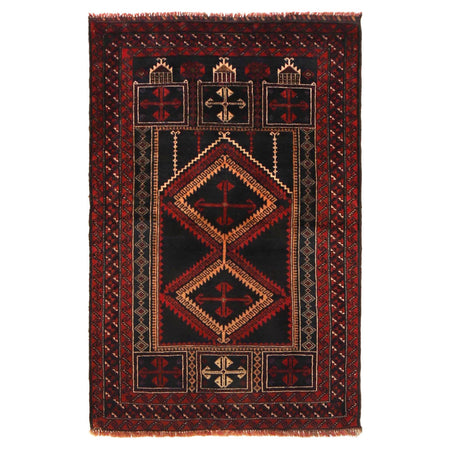 Fine Quality Prayer Rug 2' 11" x 4' 6" ft / 90 x 137 cm -No. W36342