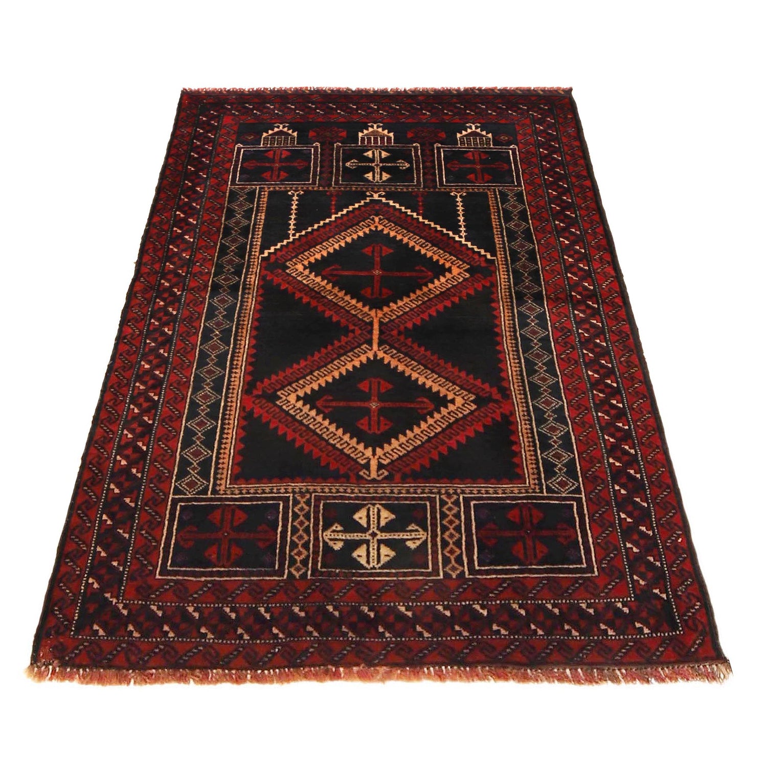 Fine Quality Prayer Rug 2' 11" x 4' 6" ft / 90 x 137 cm -No. W36342