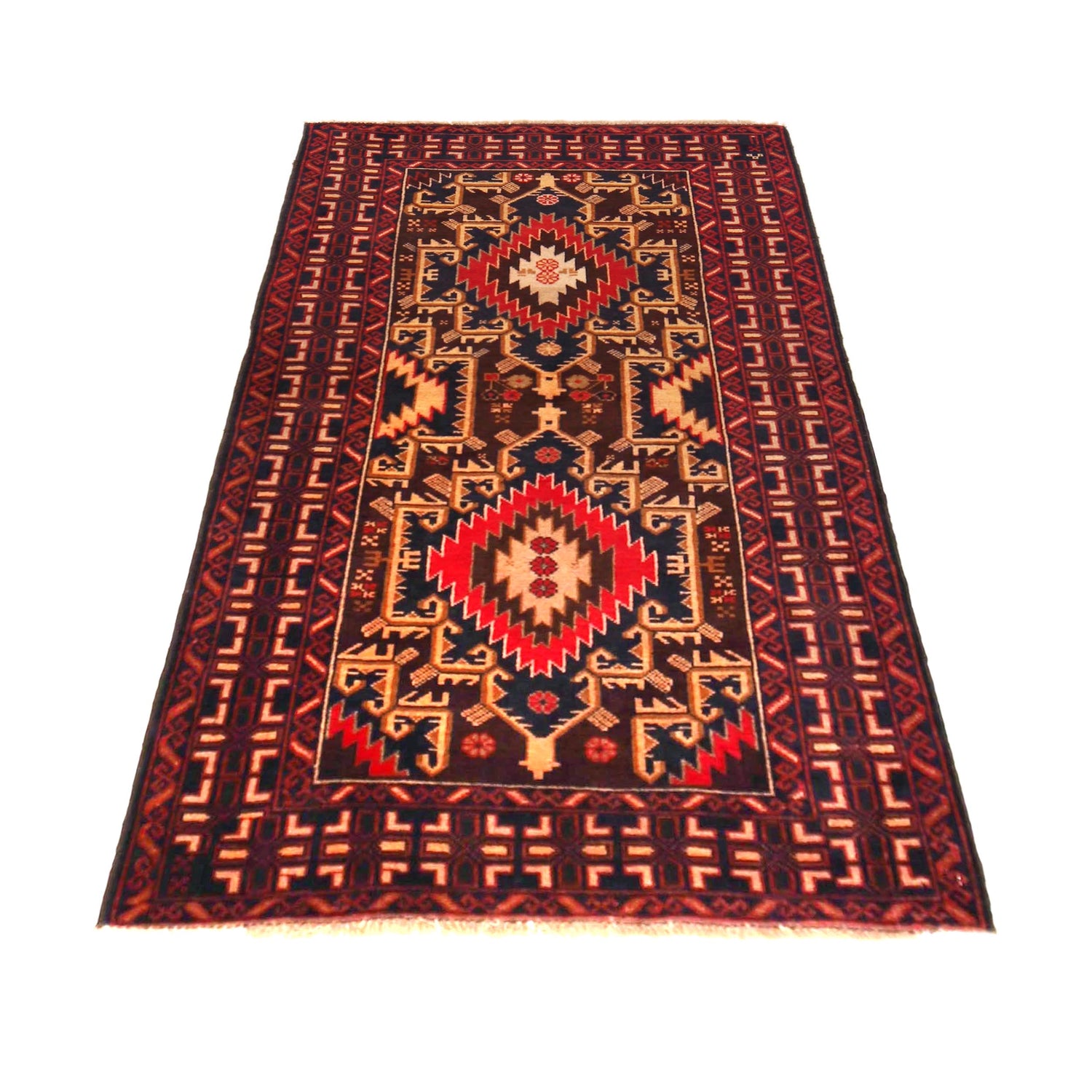 Baluch Small Size Rug 2' 10" x 4' 10" ft / 86 x 147 cm - No. W36343