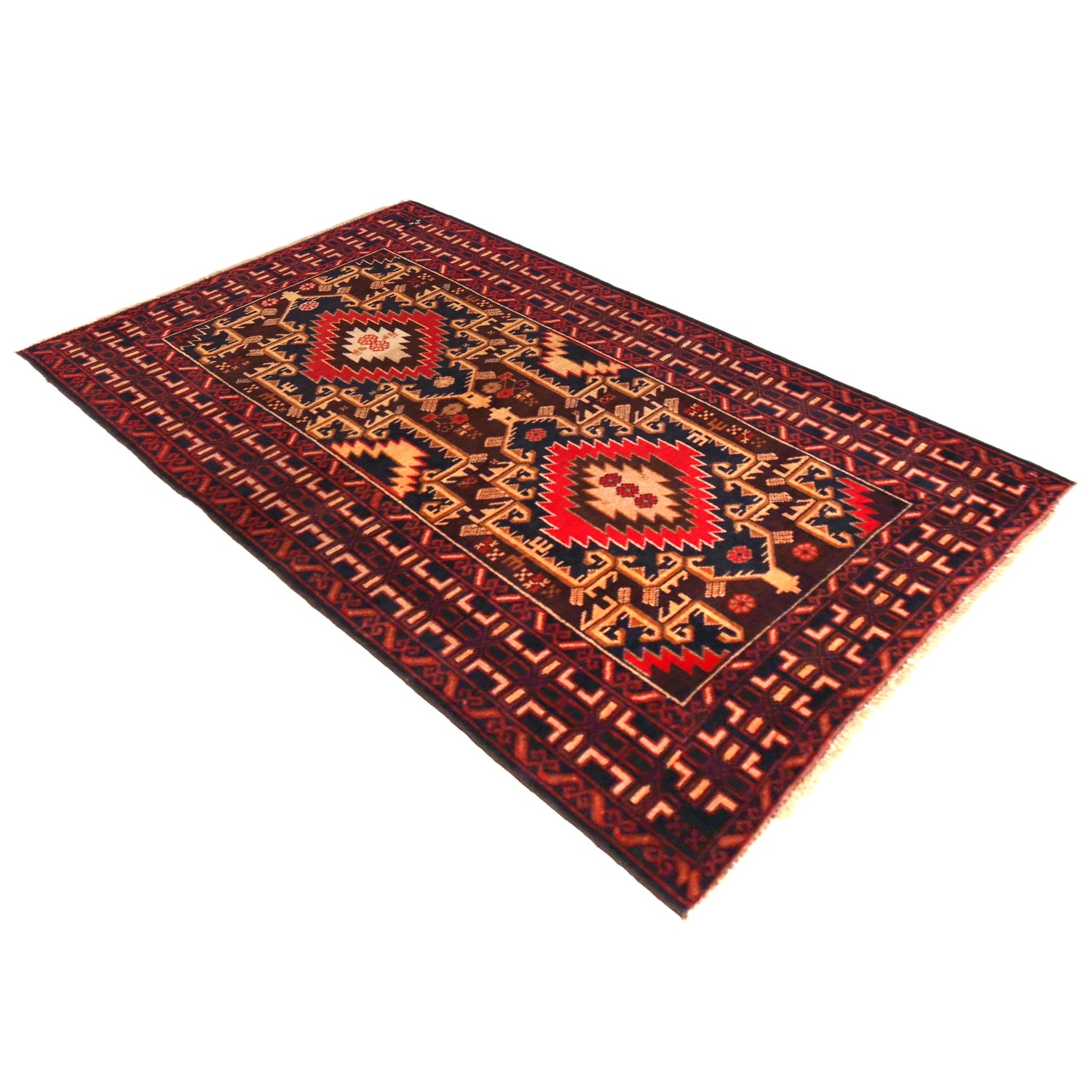 Baluch Small Size Rug 2' 10" x 4' 10" ft / 86 x 147 cm - No. W36343