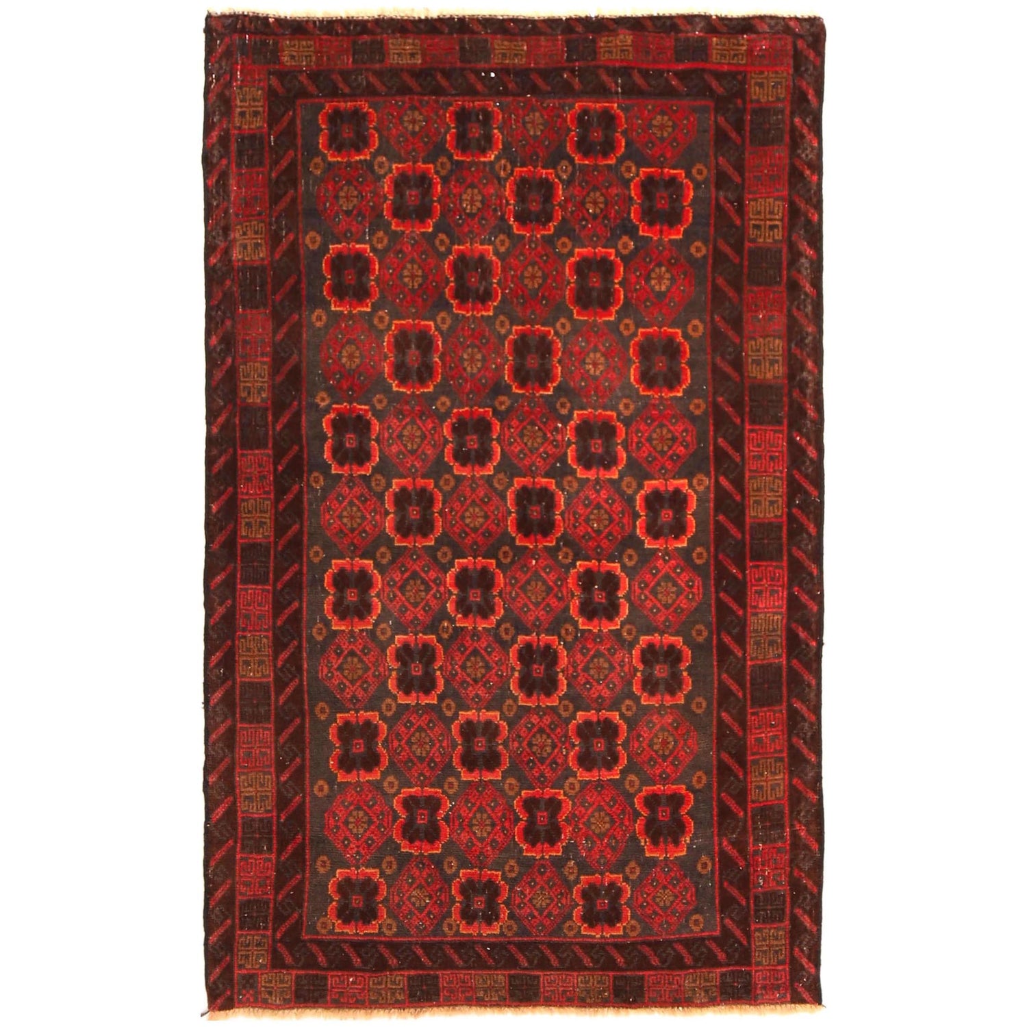 Tribal Baloch Rug 2' 11" x 4' 10" ft / 90 x 147 cm - No. W36534