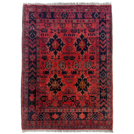 Handmade Khal Mohammadi Area Rug 3' 4" x 4' 6" ft / 102 x 138 cm - No. W36623