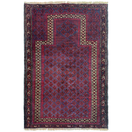 Fine Quality Prayer Rug 3' 3" x 4' 6" ft / 98 x 136 cm -No. W36700