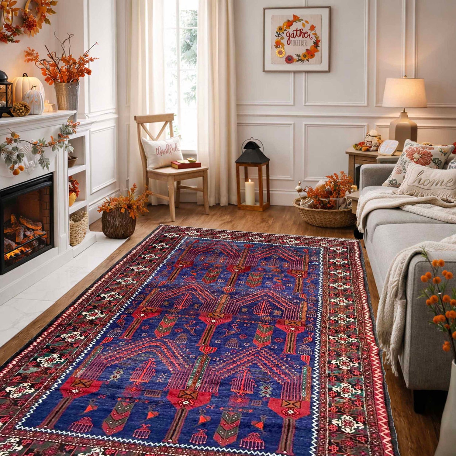 Handmade Baluchi Rug 4' 7" x 9' 2" ft / 140 x 280 cm - No. W36715