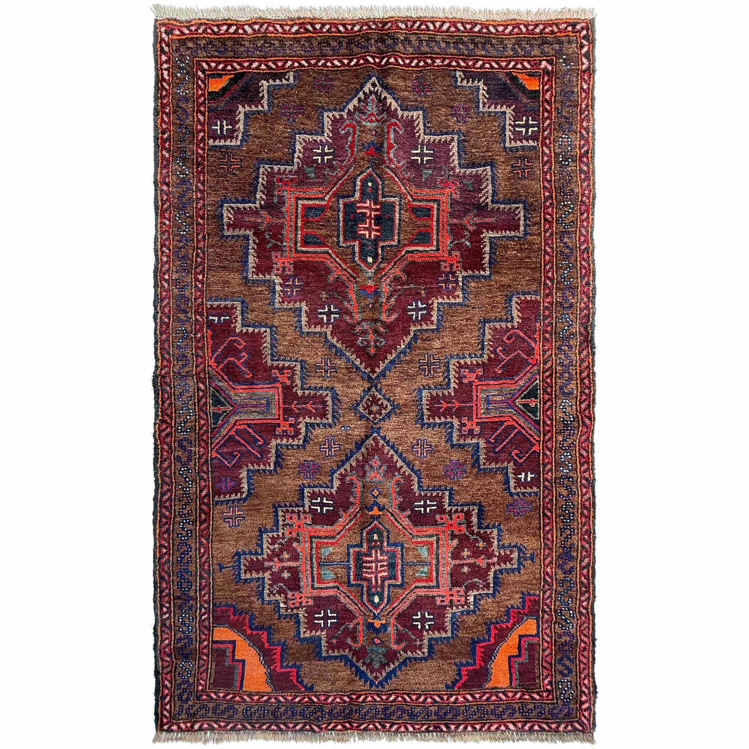 Baluch Small Size Rug 3' 7" x 6' 0" ft / 110 x 182 cm - No. W36718