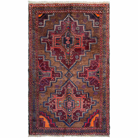 Baluch Small Size Rug 3' 7" x 6' 0" ft / 110 x 182 cm - No. W36718