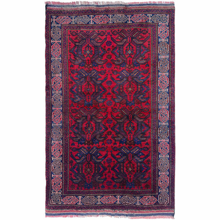 Multi Color Baluchi Rug 2' 9" x 4' 9" ft / 85 x 144 cm - No. W36726