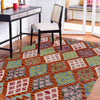 Multi Color ful Flat-Weave Wool Kilim 2' 9" x 4' 0" ft / 83 x 121 cm - No. W36774