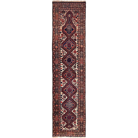 Handmade Barjista Kilim Runner Rug 2' 9" x 12' 2" ft / 85 x 370 cm - No. W36849