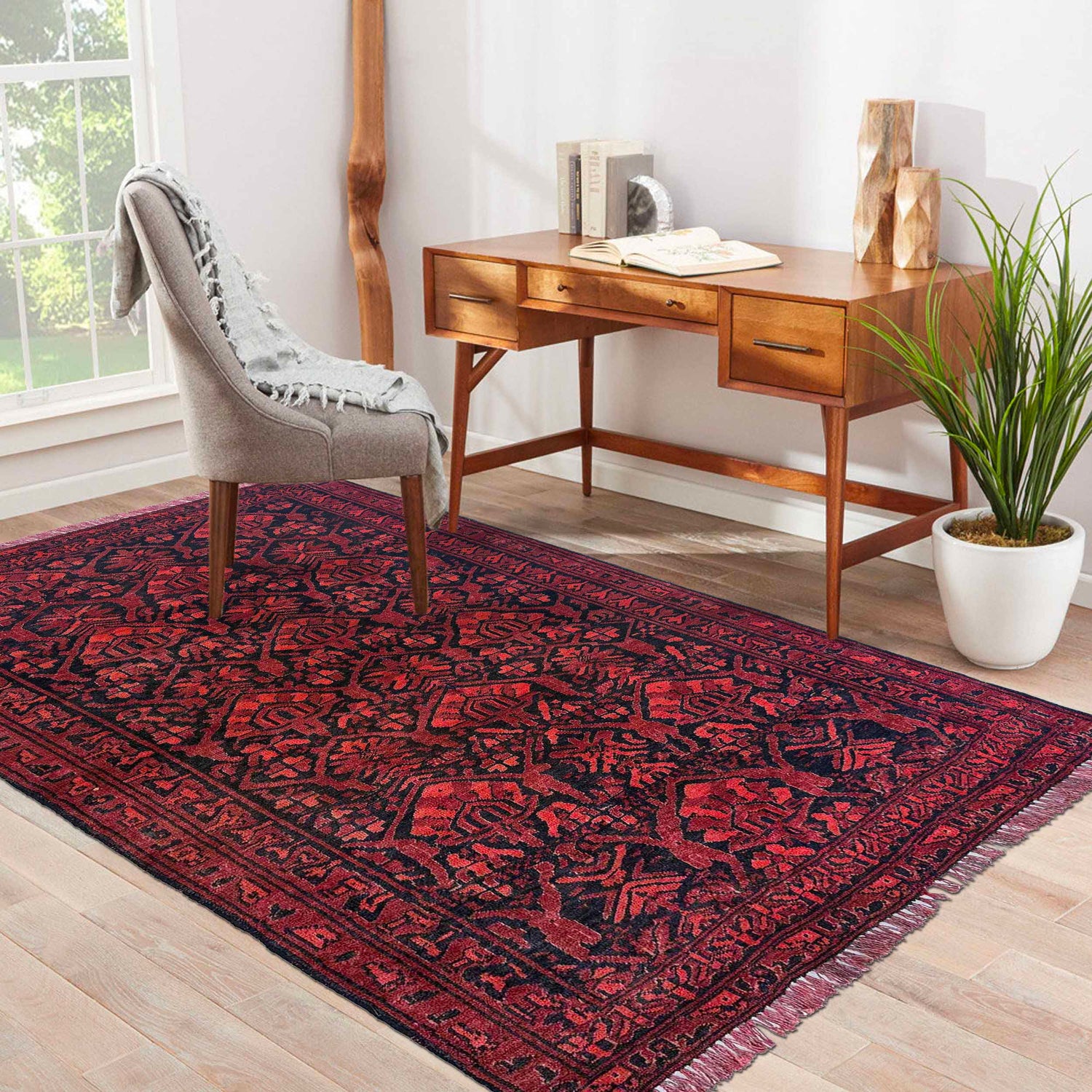 Tribal Baloch Rug 2' 8" x 4' 1" ft / 82 x 125 cm - No. W36861