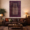 Multi Color Prayer Rug 2' 11" x 4' 4" ft / 90 x 133 cm - No. W36862