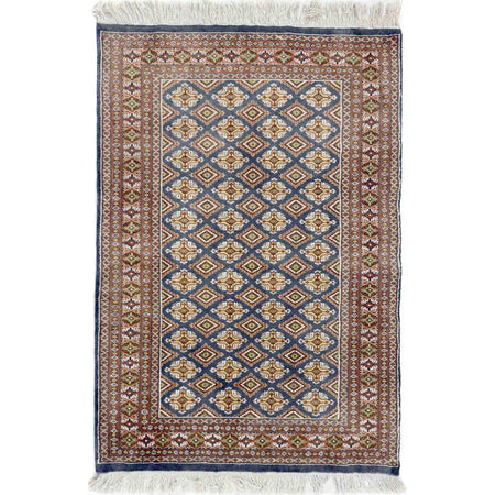 Jaldar Pakistani Rug 4' 0" x 5' 10" ft / 122 x 178 cm - No. W37607