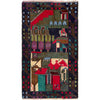 Handmade Pictorial Carpet 2' 6" x 4' 4" ft / 76 x 132 cm - No. W37610