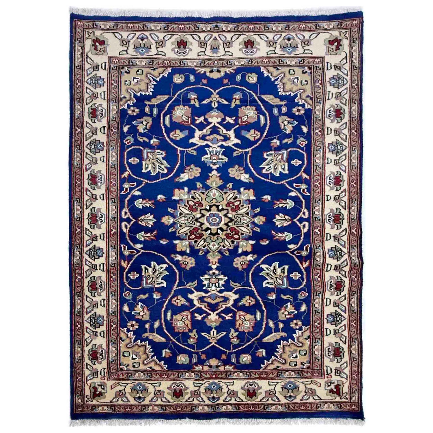 Handmade Jaldar Rug 4' 2" x 6' 1" ft / 127 x 186 cm - No. W38068