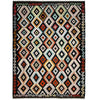 Hand Made Afghan Kilim 6' 4" x 9' 10" ft / 193 x 299 cm - No. W38106