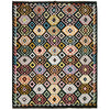 Multi Color ful Flat-Weave Wool Kilim 6' 7" x 9' 9" ft / 201 x 297 cm - No. W38107
