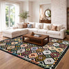Multi Color ful Flat-Weave Wool Kilim 6' 7" x 9' 9" ft / 201 x 297 cm - No. W38107