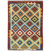 Hand Knotted Flatweave Kilim 2' 10" x 3' 10" ft / 86 x 118 cm - No. W38112