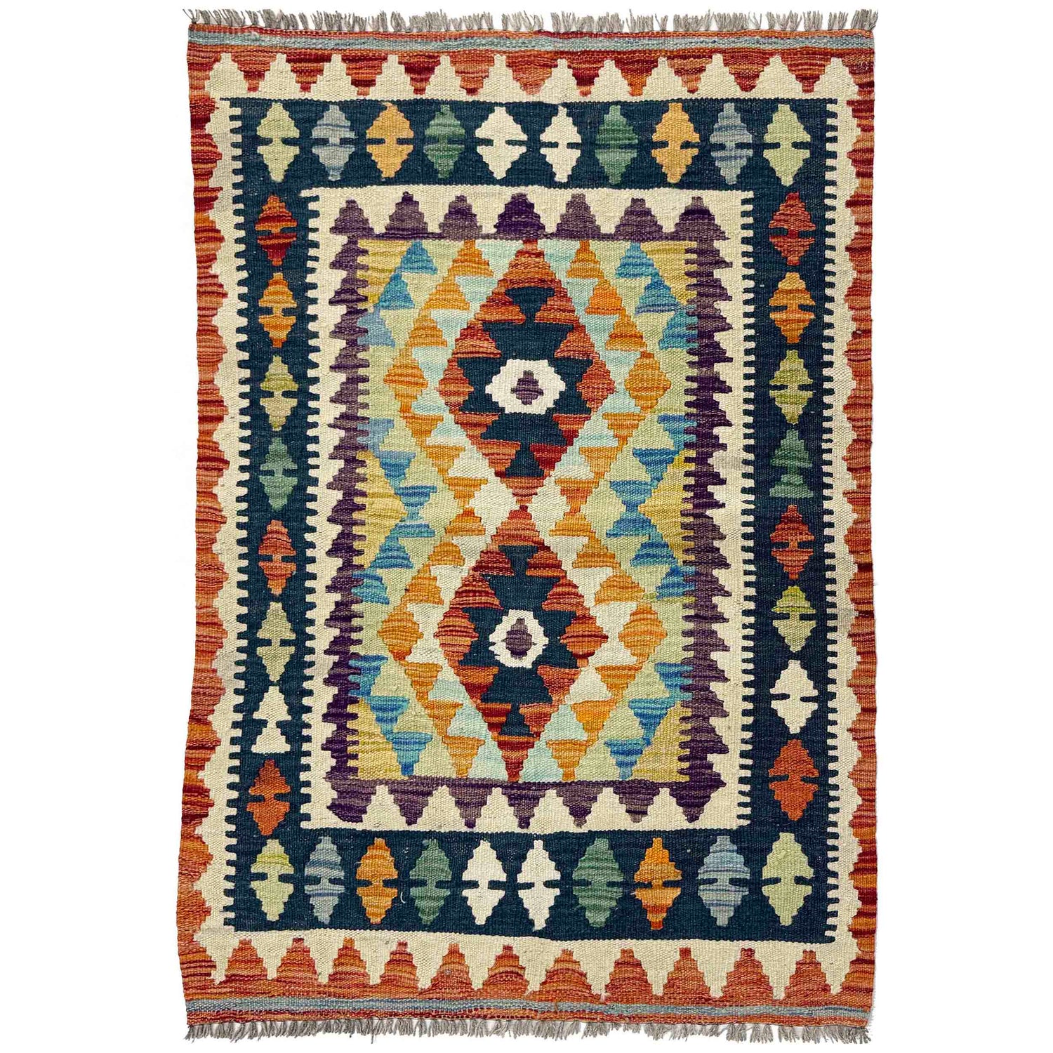 Small Size Chobi Kilim 2' 7" x 4' 0" ft / 80 x 121 cm - No. W38161
