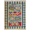 Handmade Afghan Vegetable Kilim 4' 10" x 6' 4" ft / 147 x 193 cm - No. W38195
