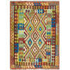 Hand Made Afghan Kilim 4' 11" x 6' 7" ft / 150 x 200 cm - No. W38207