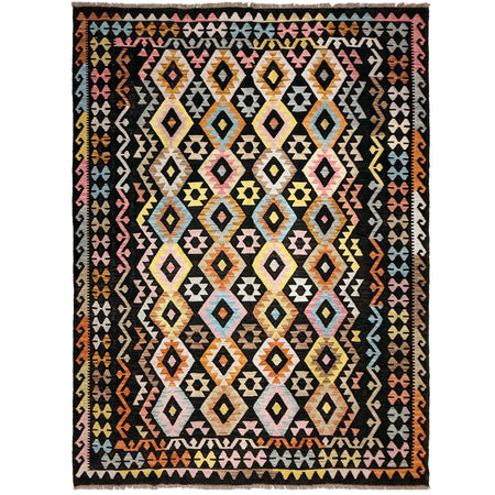 Handmade Vegetable Kilim 6' 7" x 9' 5" ft / 201 x 288 cm - No. W38213