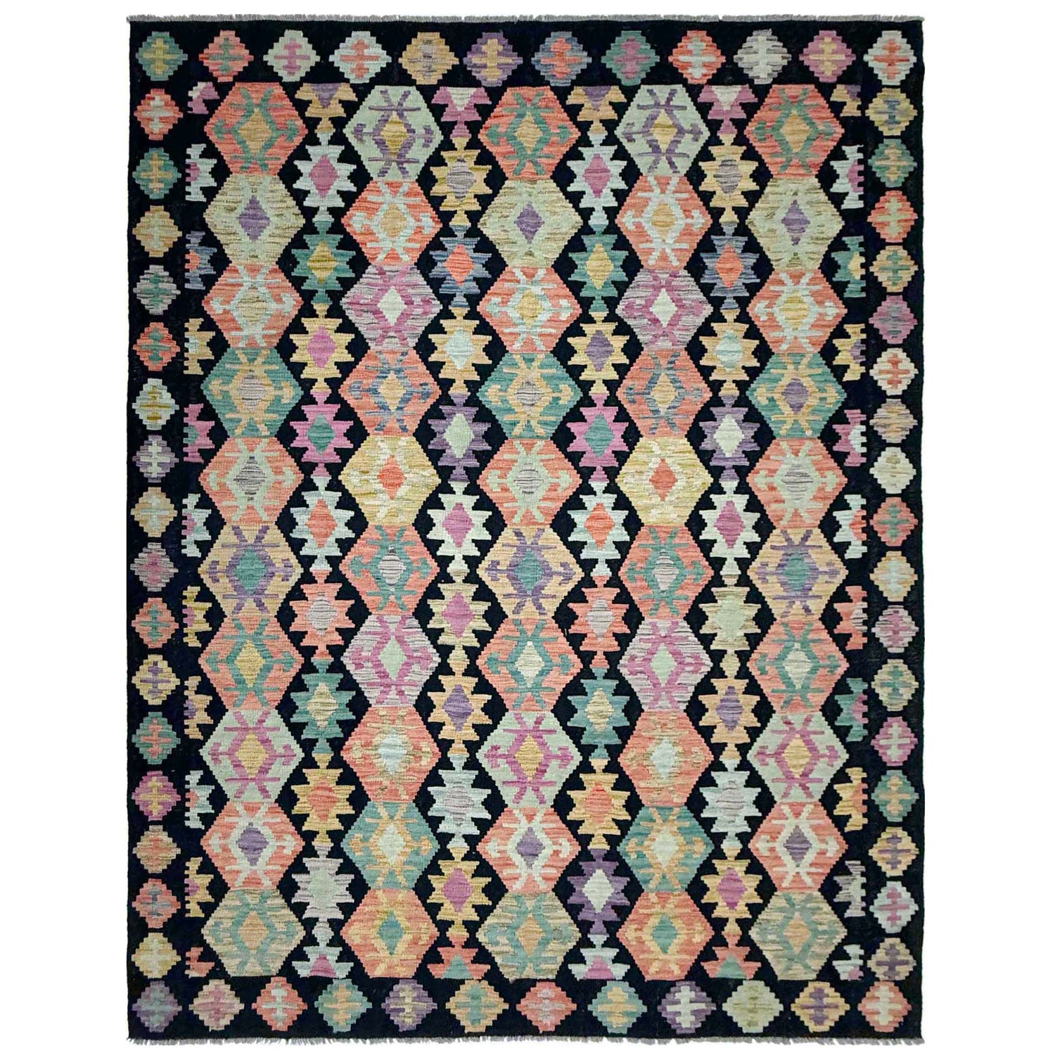 Medium Size Chobi Kilim 6' 8" x 9' 7" ft / 202 x 293 cm - No. W38232