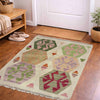Handmade Afghan Vegetable Kilim 1' 11" x 2' 6" ft / 58 x 75 cm - No. W38235