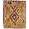 Handmade Turkish Design Wool Kilim 3' 7" x 4' 4" ft / 109 x 131 cm - No. W38248