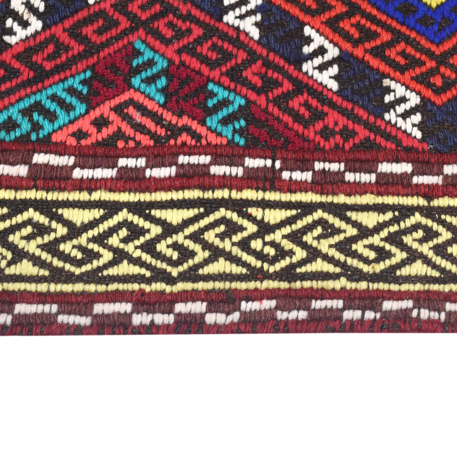 Short Kilim Runner 2' 4" x 7' 9" ft / 71 x 235 cm - No. Y13028