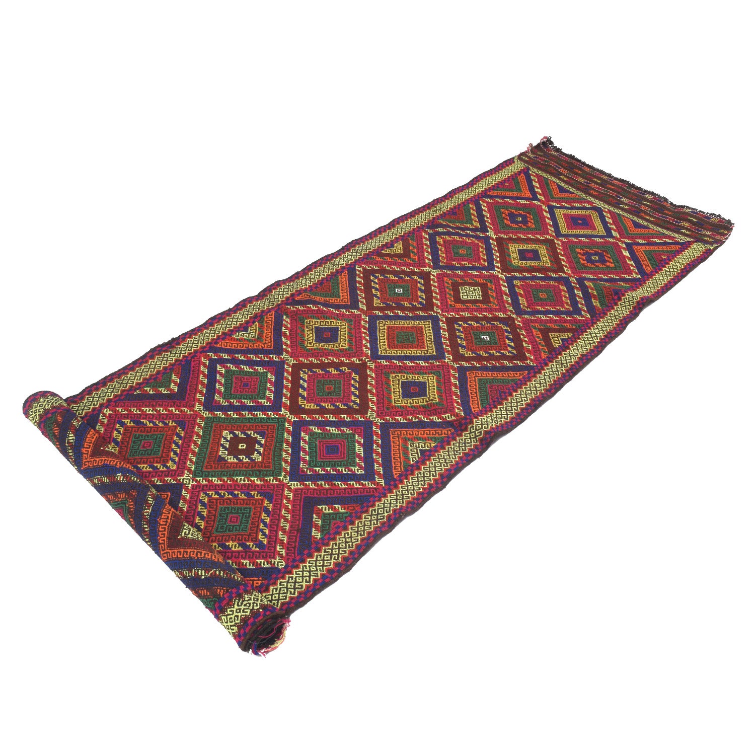 Short Kilim Runner 2' 6" x 9' 0" ft / 77 x 274 cm - No. Y13030