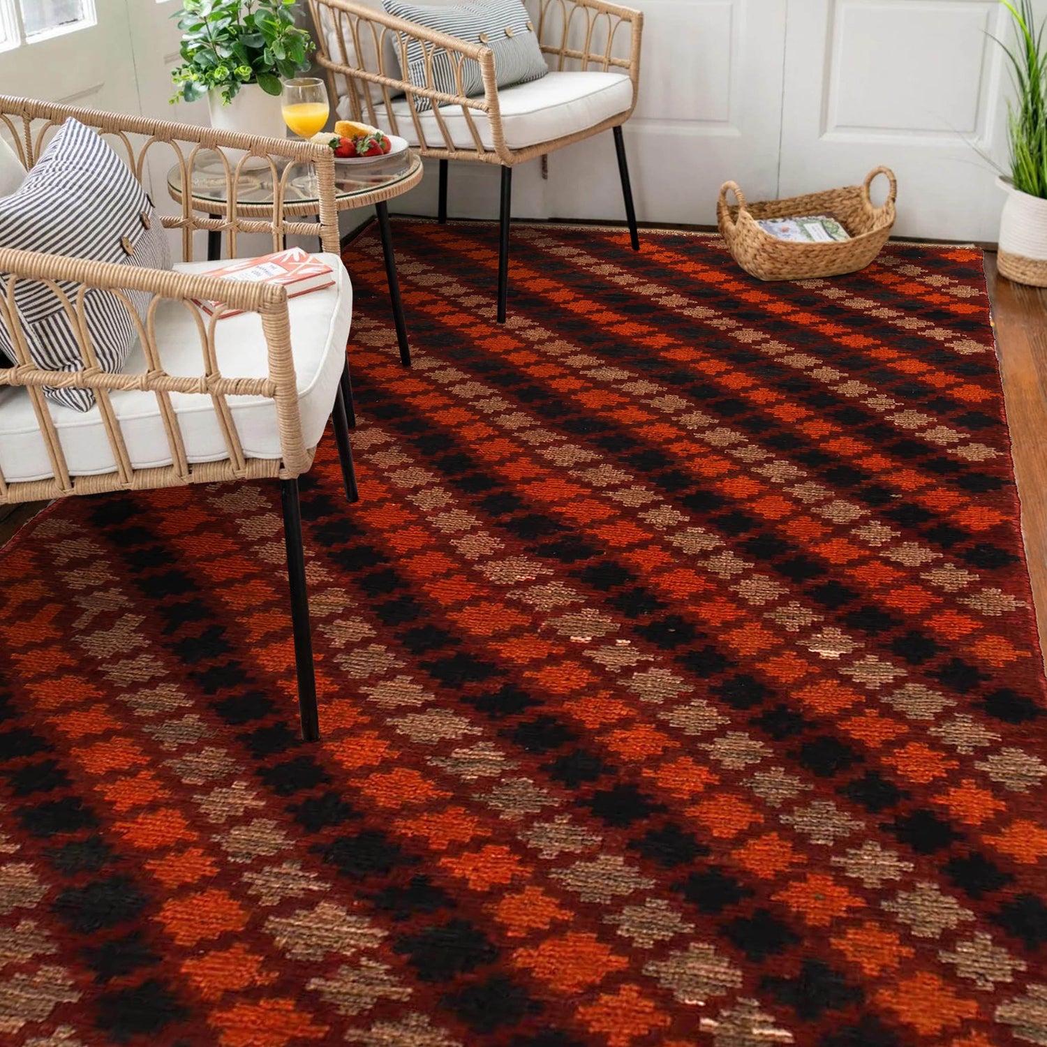 Tribal Baloch Rug 3' 4" x 5' 10" ft / 102 x 178 cm - No. Y13085