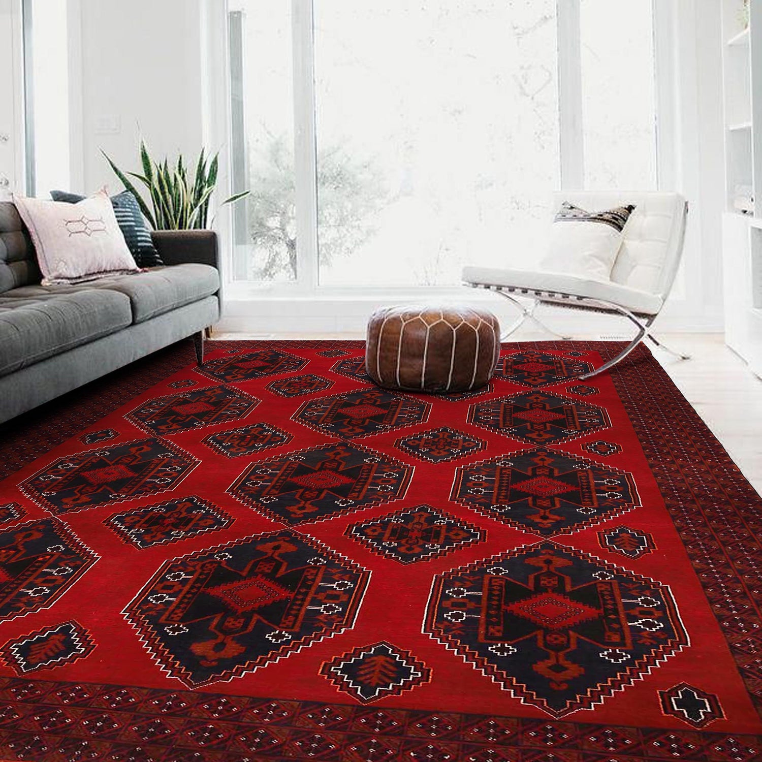 Handmade Baluchi Rug 9' 2" x 13' 1" ft / 280 x 400 cm - No. Y13435