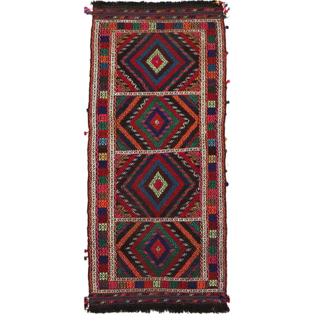 Handmade Suzani Kilim Runner 2' 2" x 5' 5" ft / 67 x 165 cm - No. Y14102