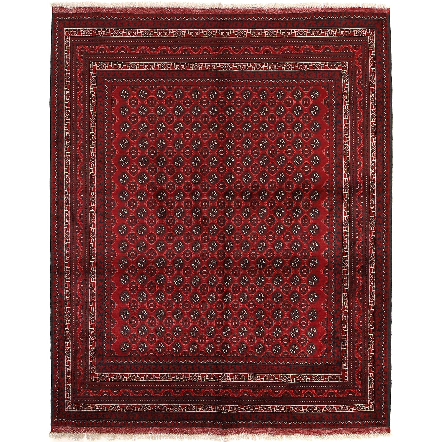 Oriental Handmade Khoja Roshnai Rug 5' 0" x 6' 1" ft / 153 x 186 cm - No. Y14714