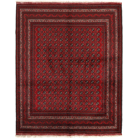 Oriental Handmade Khoja Roshnai Rug 5' 0" x 6' 1" ft / 153 x 186 cm - No. Y14714