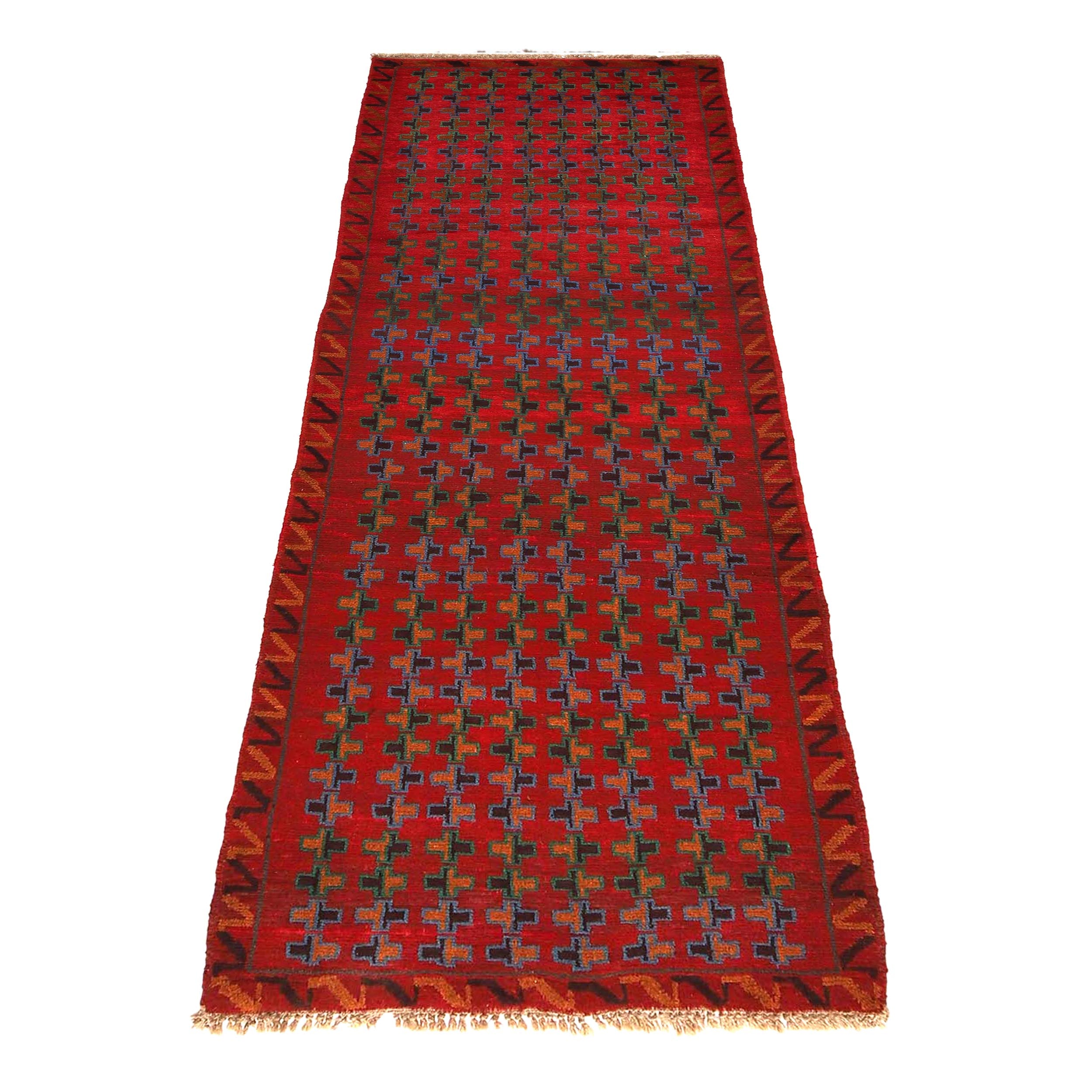 Handmade Balochi Runner Rug 2' 6" x 8' 2" ft / 75 x 250 cm - No. Y15005