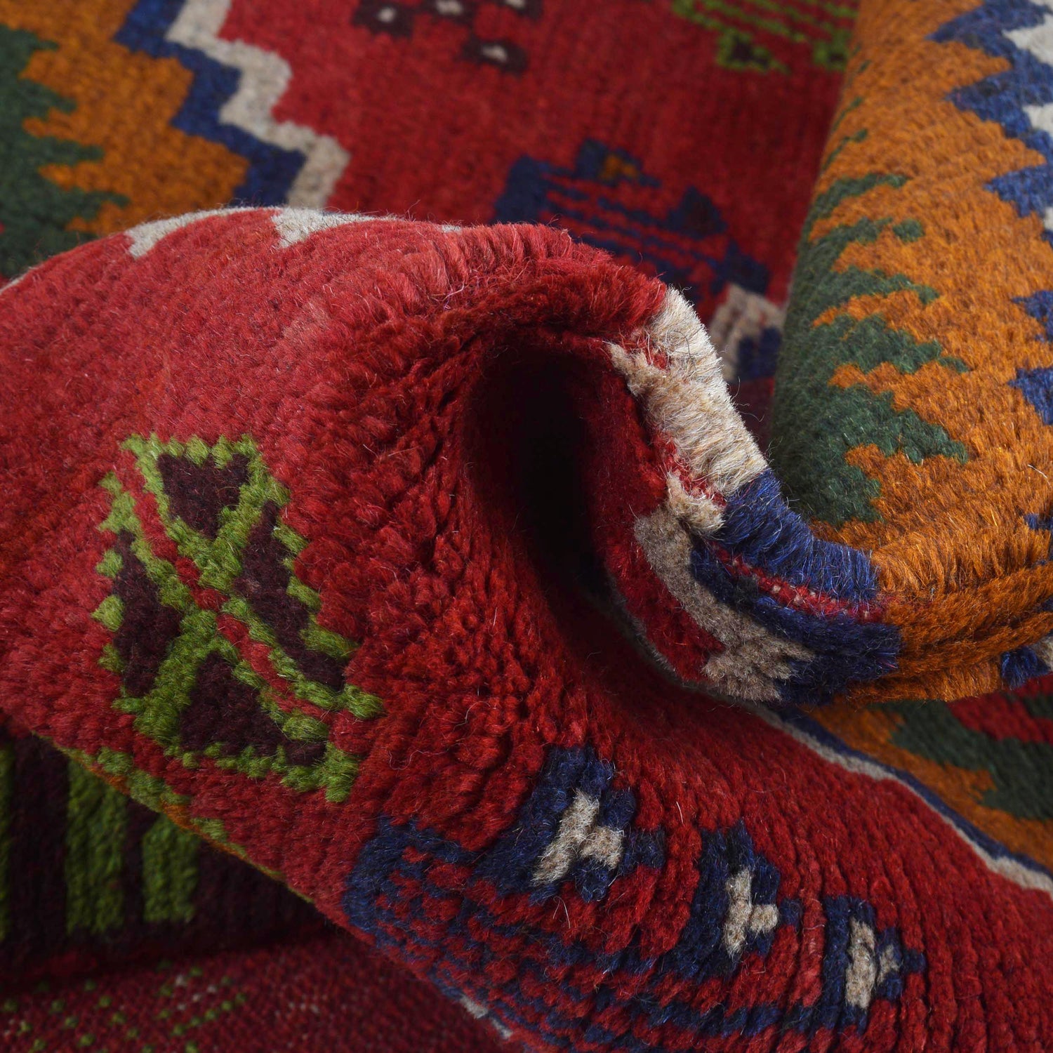 Afghan Baluchi Hallway Runner 2' 5" x 9' 2" ft / 73 x 279 cm - No. Y15010