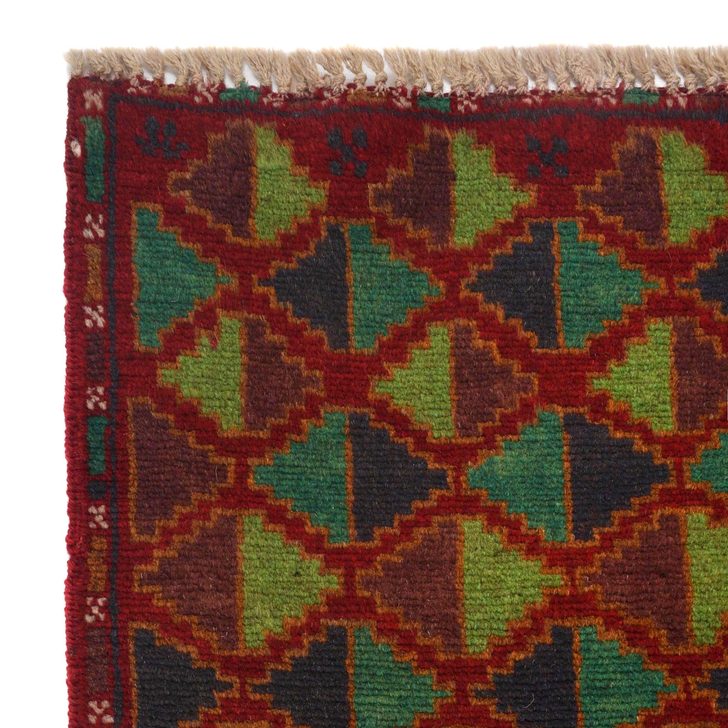 Red Color Baloch Runner 2' 4" x 7' 6" ft / 70 x 228 cm - No. Y15123