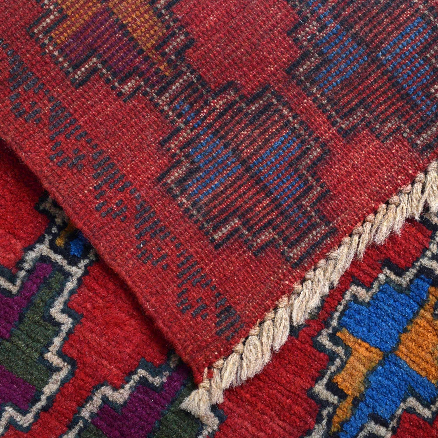 Handmade Balochi Runner Rug 2' 0" x 7' 7" ft / 62 x 232 cm - No. Y15375