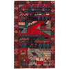 Handmade Picture Area Rug 3' 8" x 6' 3" ft / 113 x 191 cm - No. Y15769
