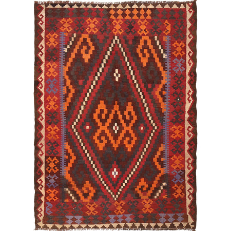 Afghan Vintage Kilim 5' 9" x 7' 11" ft / 174 x 242 cm - No. Y15798
