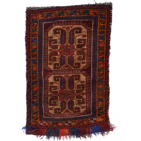 Arabic Style Floor Cushion Carpet 1' 11" x 3' 1" ft / 58 x 95 cm - No. Y15805
