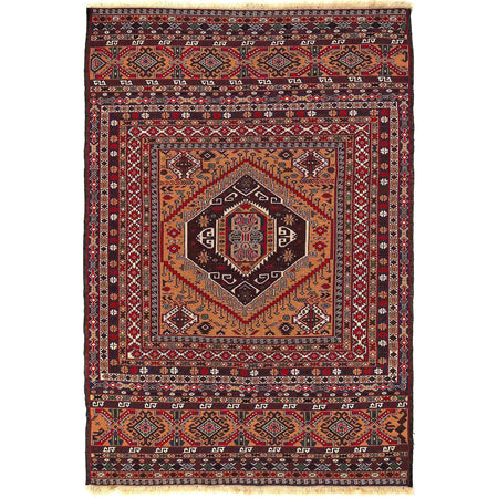 Handmade Maliki Kilim 4' 4" x 6' 10" ft / 133 x 208 cm - No. Y16084