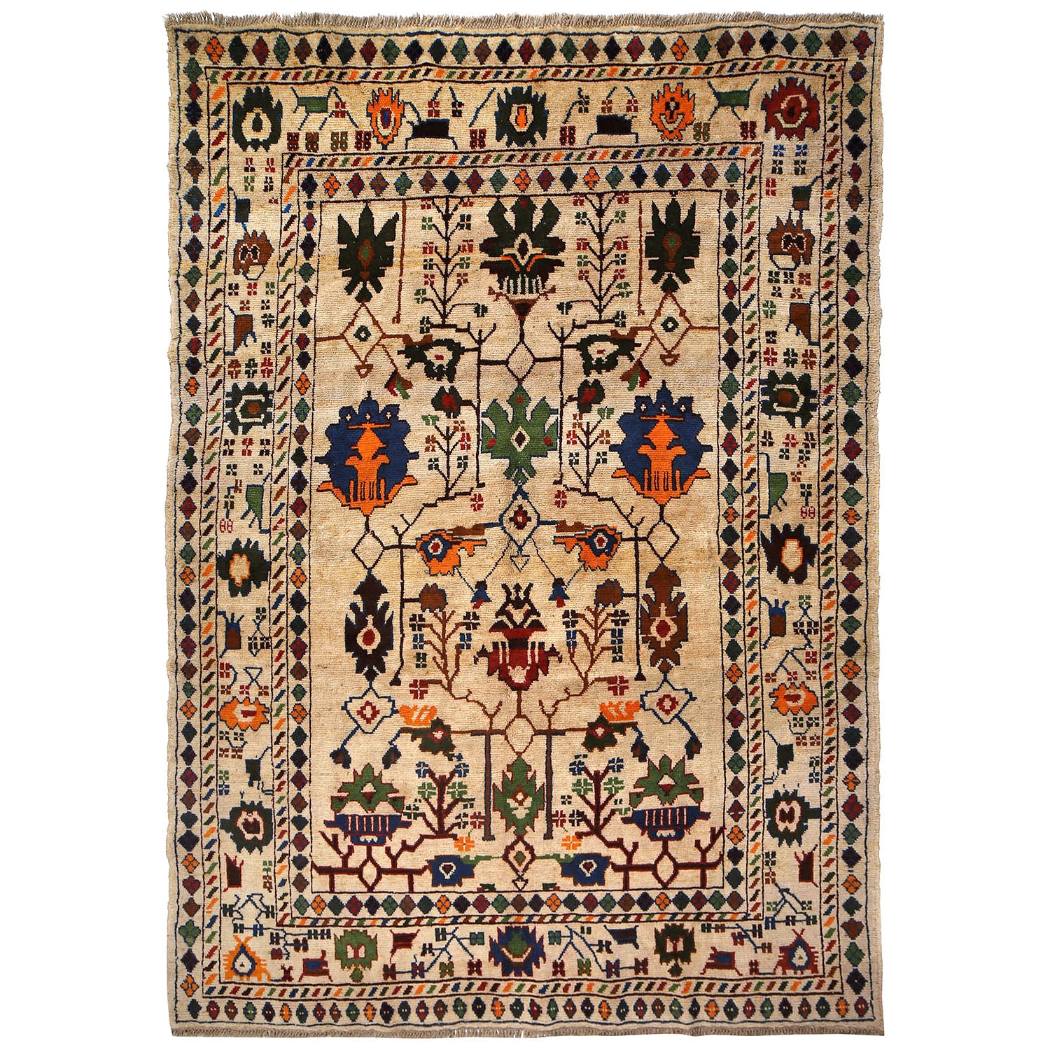 Contemporary Oushak Rug 6' 8" x 9' 6" ft / 203 x 289 cm - No. Y16227