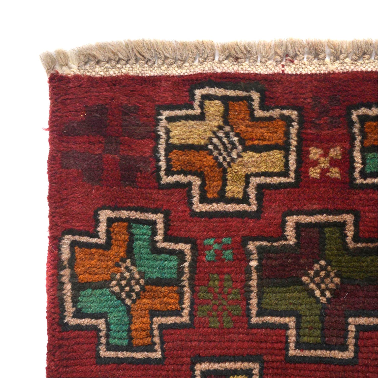 Red Color Baloch Runner 1' 11" x 6' 8" ft / 58 x 203 cm - No. Y16319