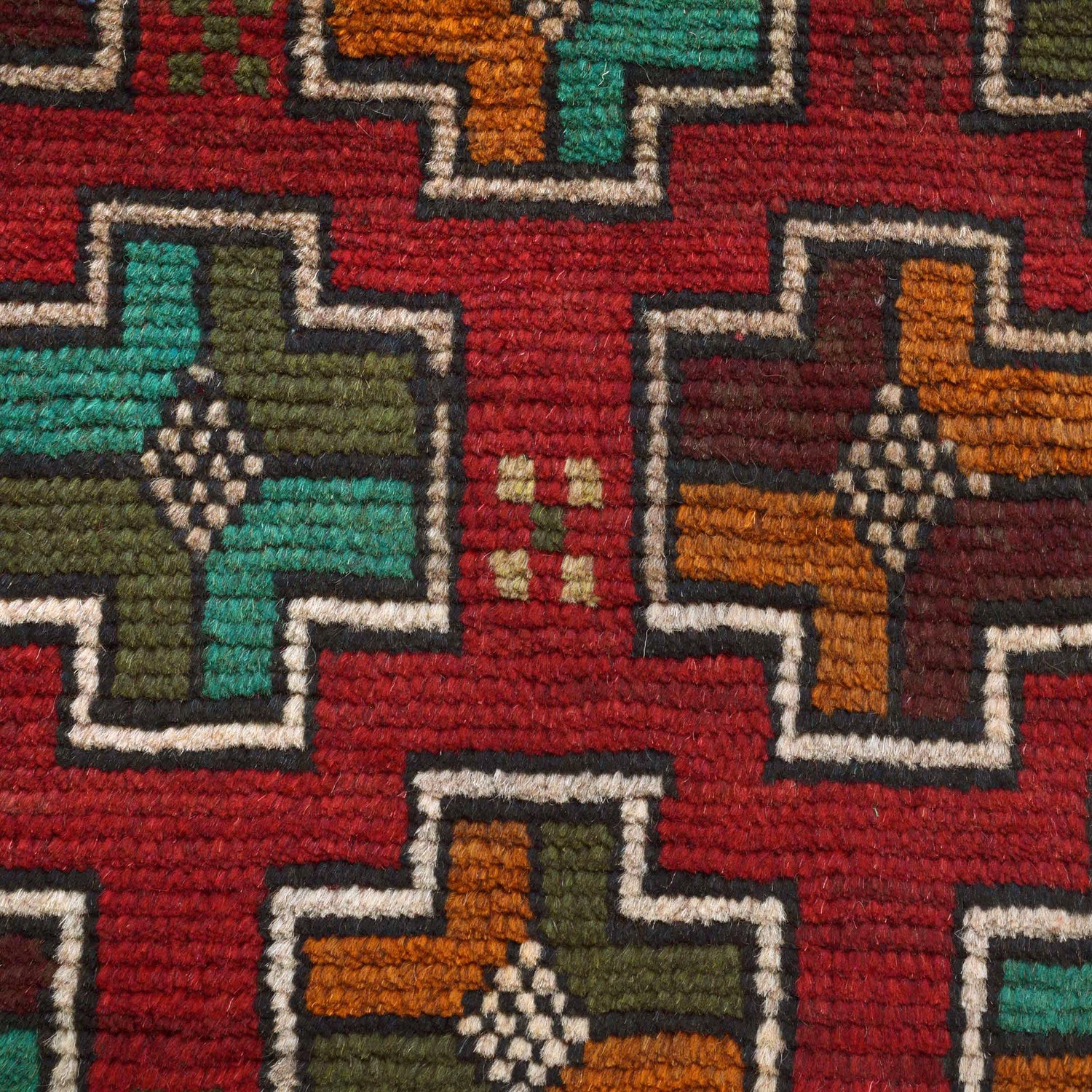 Red Color Baloch Runner 1' 11" x 6' 8" ft / 58 x 203 cm - No. Y16319