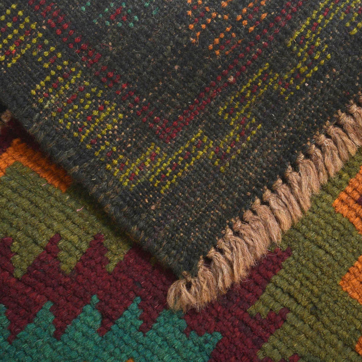 Black Color Baloch Runner 2' 0" x 6' 8" ft / 62 x 203 cm - No. Y16320