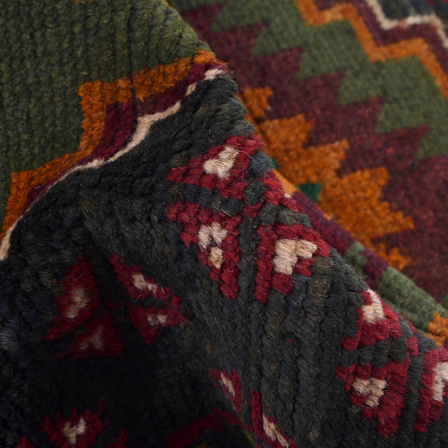 Black Color Baloch Runner 2' 0" x 6' 8" ft / 62 x 203 cm - No. Y16320