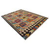 Colorful Flat-Weave Wool Kilim 7' 4" x 9' 10" ft / 224 x 299 cm - No. Y31565